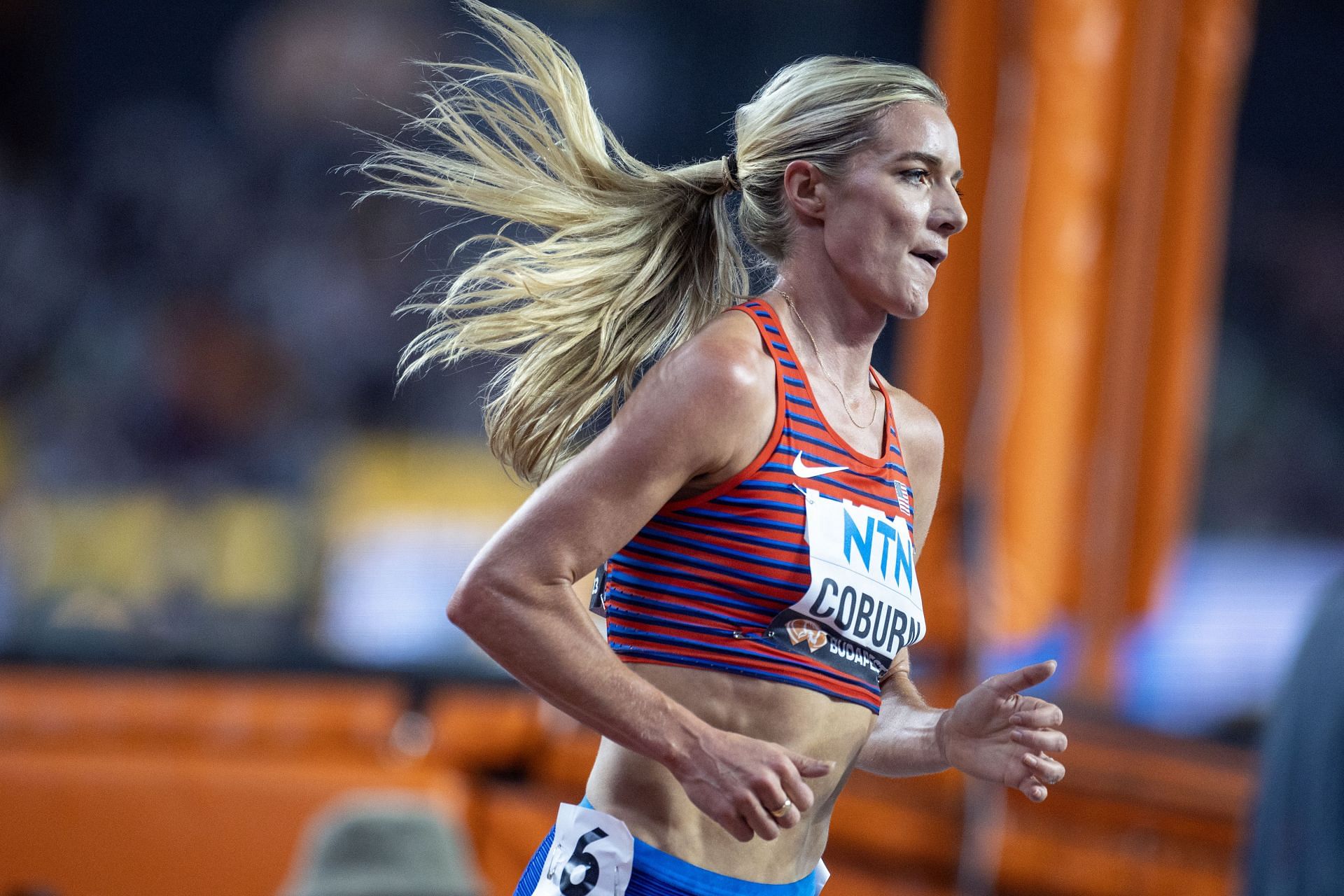 Coburn at the World Athletics Championships. Budapest 2023. - (Source: Getty)